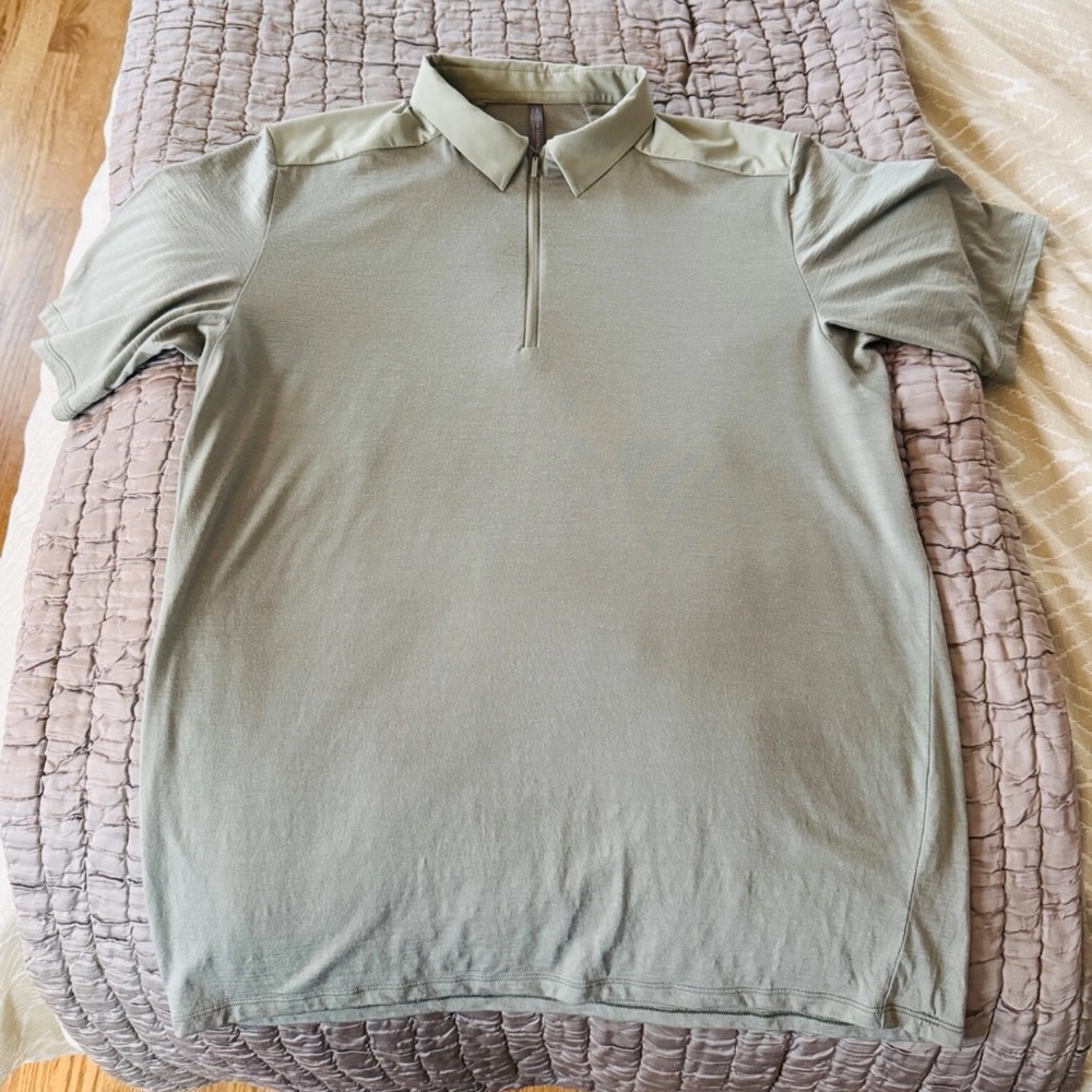 Arc’teryx Veilance Frame SS Polo Green Polo Shirt Size Mens Medium M
